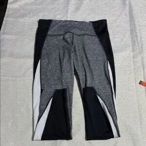 Gray and Black Athletic Leggings